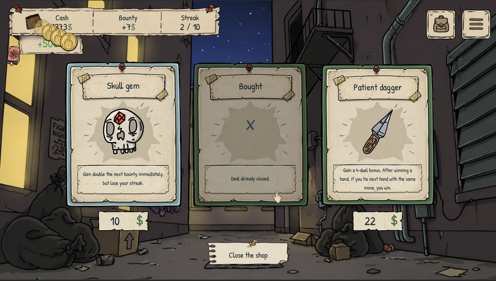 New shop items and upgrades in Rock Paper Scissors Shoot